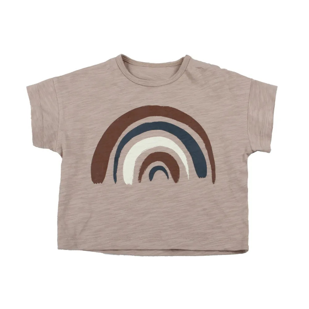 Fashion Kids T-shirts Slub Cotton