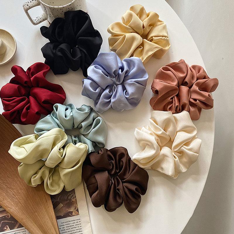 Women Silk Scrunchie Elastic