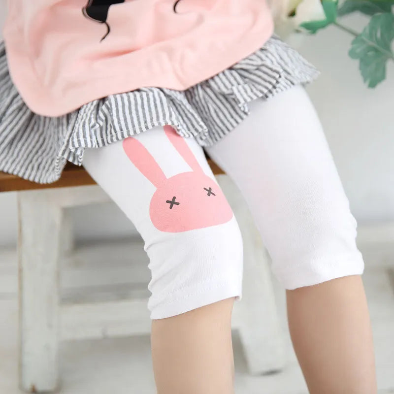 Summer Leggings Rabbit Kids - Elastic Cotton