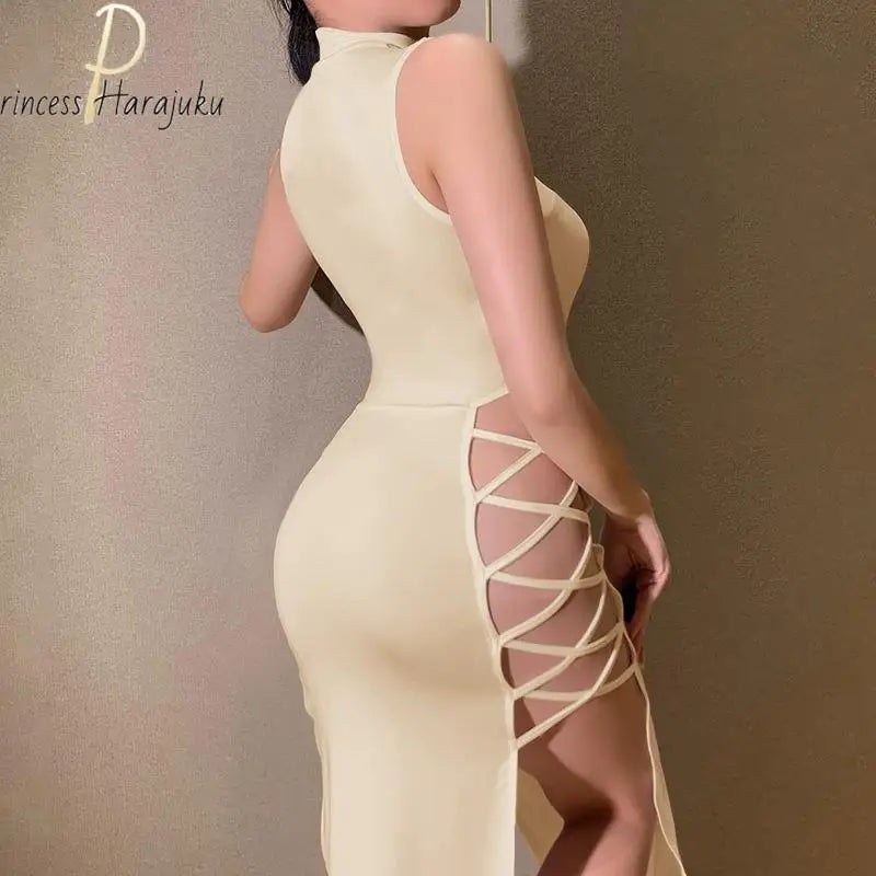 Dress Elegant Sexy Simple Sleeveless