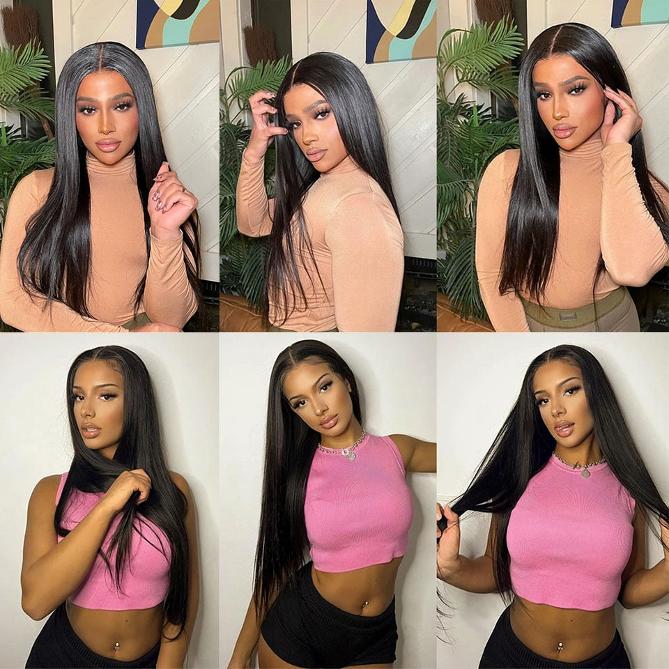 Bone Straight Human Hair Bundles Brazilian Hair Hair Extensions