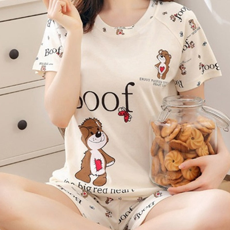 Suits Sexy Pyjama Short Sleeve