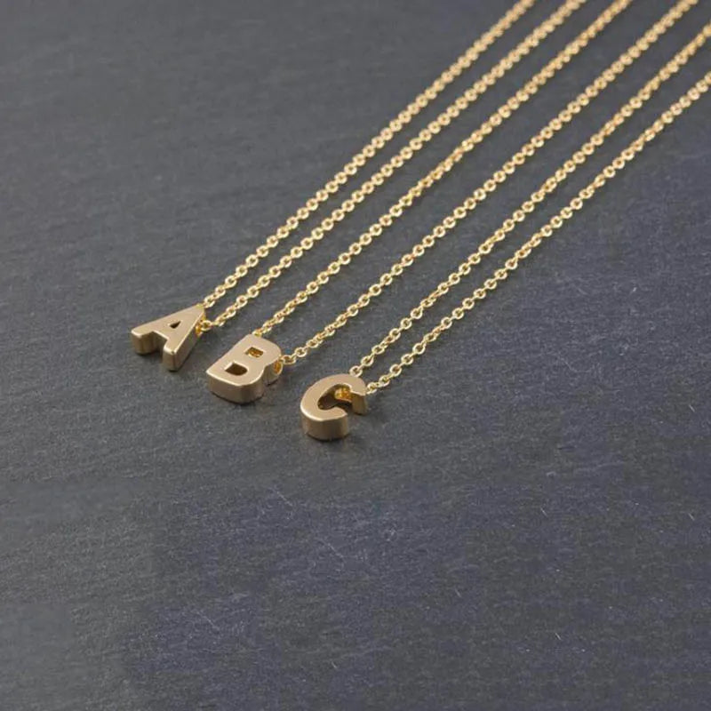 Necklace Pendant Metal Letters