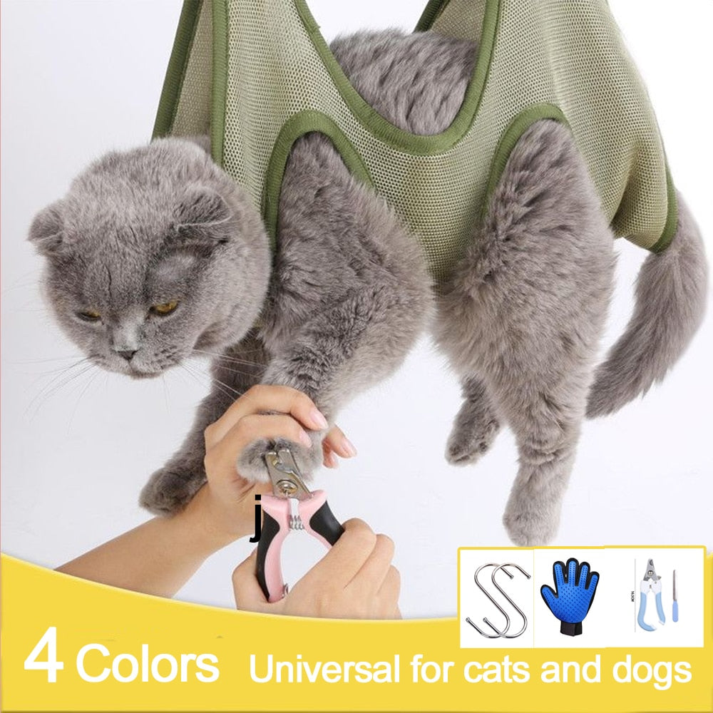 Cat Grooming nail cutting anti scratch bite fixed bag