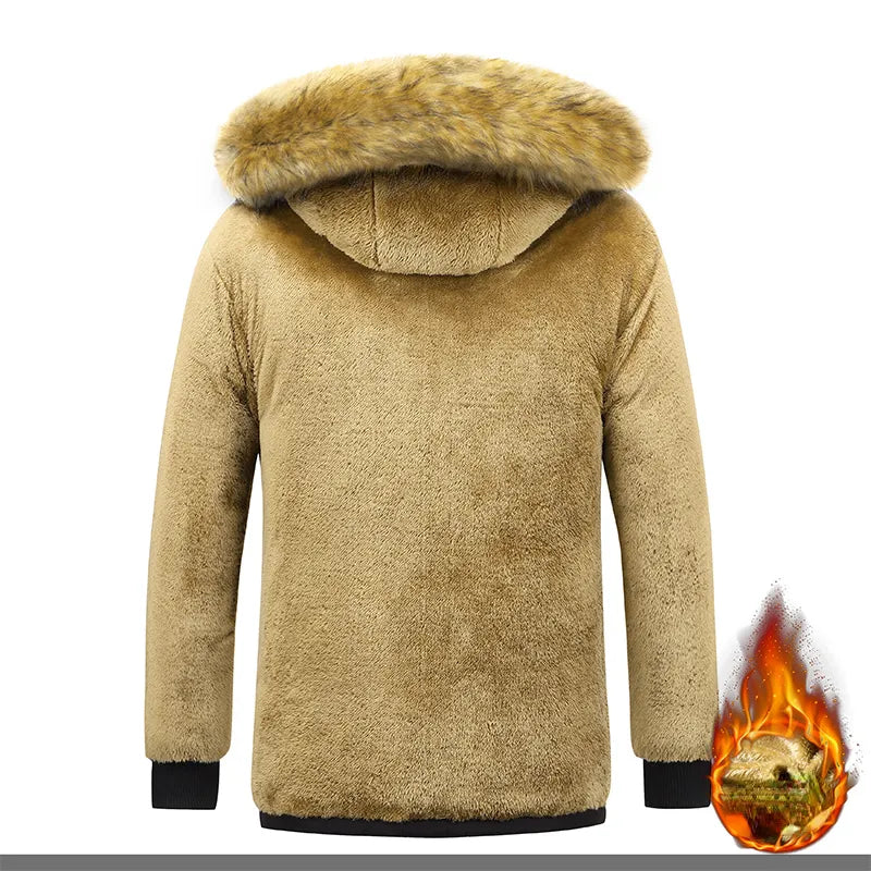 Winter Parka Fleece Lined Thick Warm