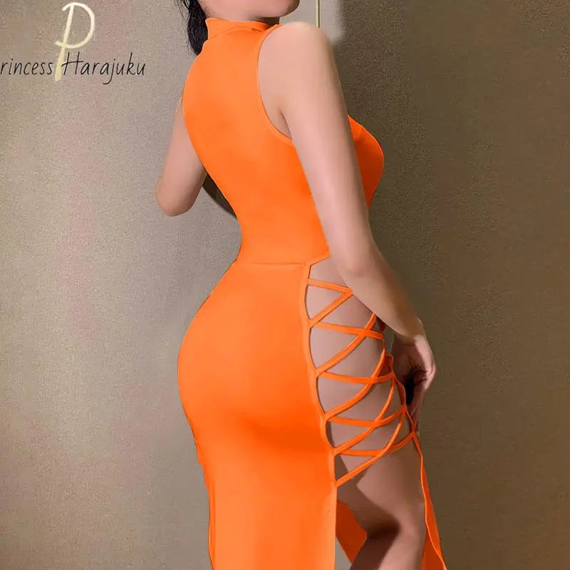 Dress Elegant Sexy Simple Sleeveless