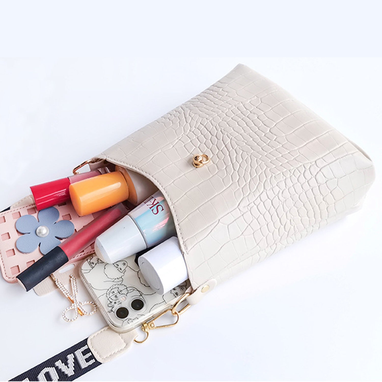 Crocodile Messenger Bags For Women Luxury High Quality