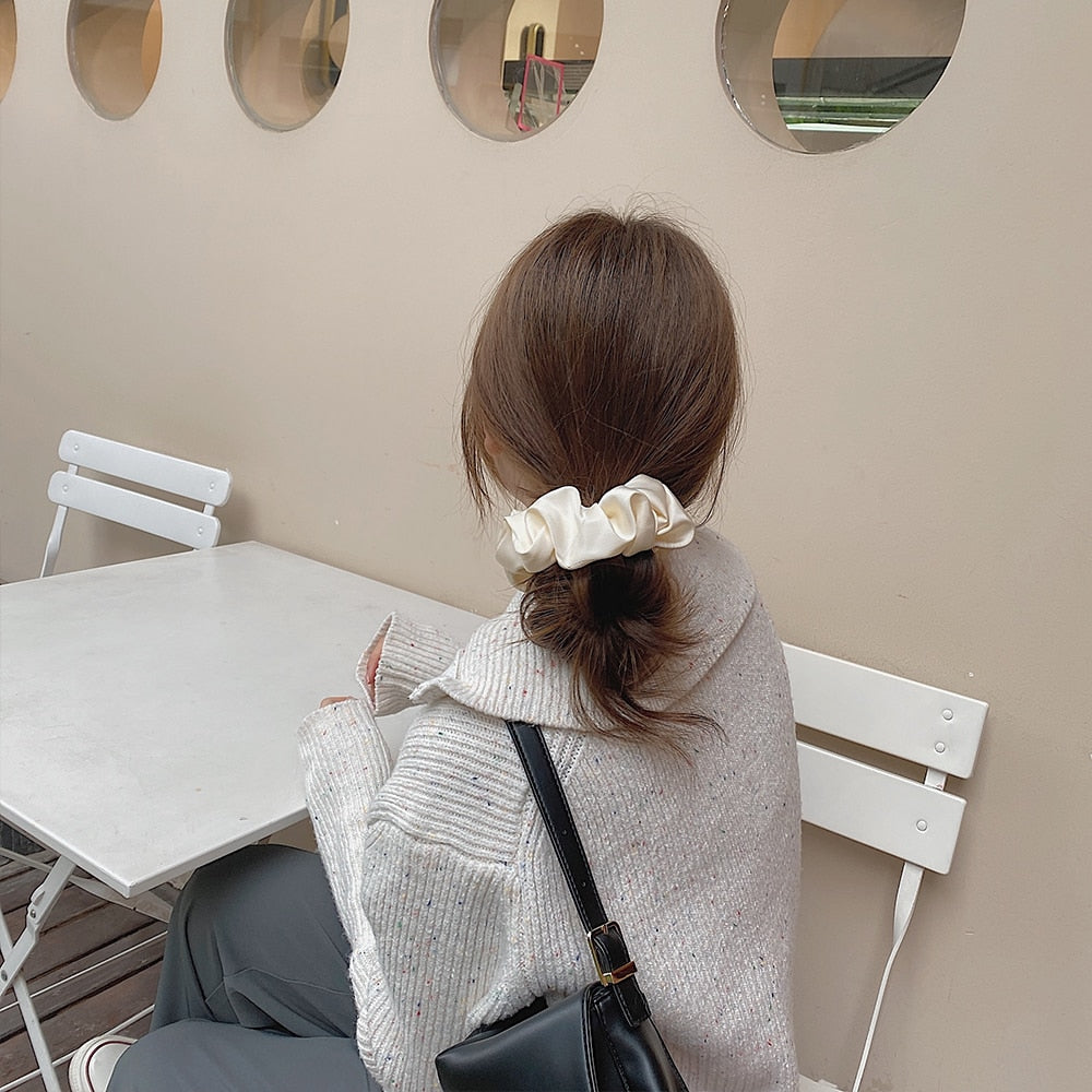 Women Silk Scrunchie Elastic