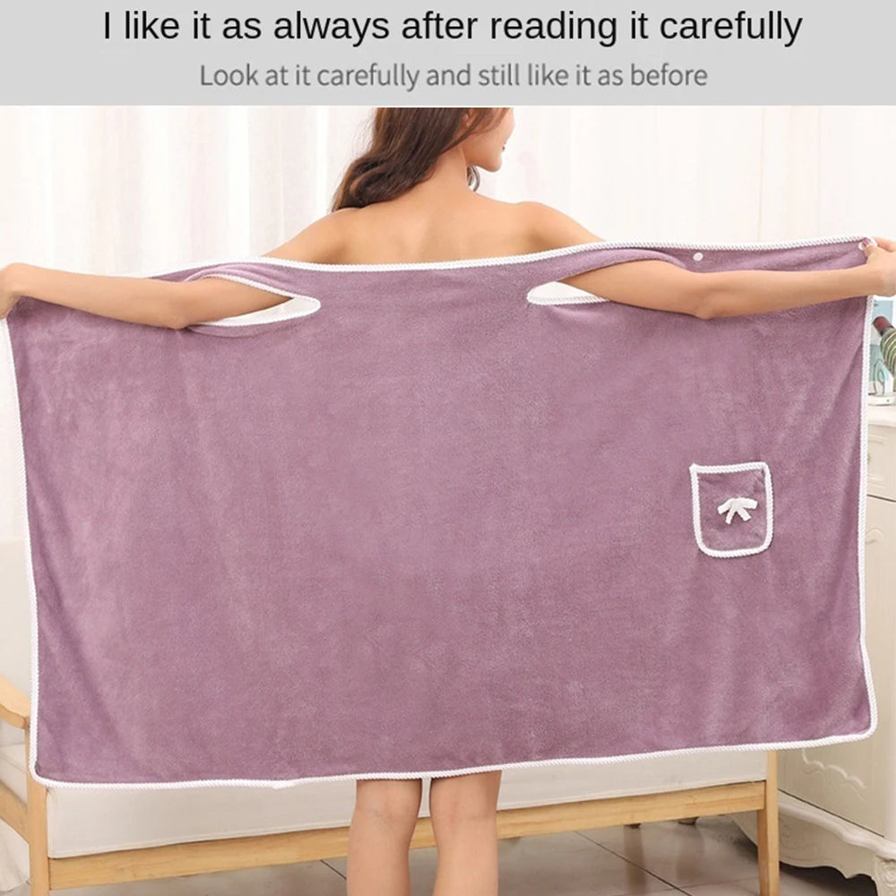 140x80cm Wearable Bath Towels