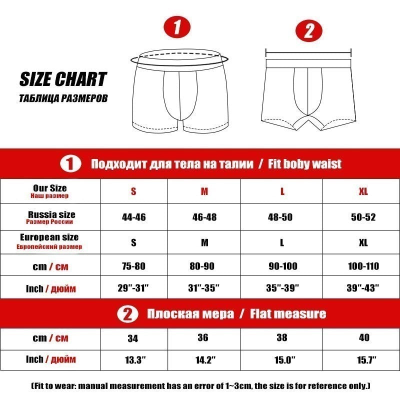 Boxer Mens Underwear Men Boxer Shorts Comfortable Cotton Plus size 4XL
