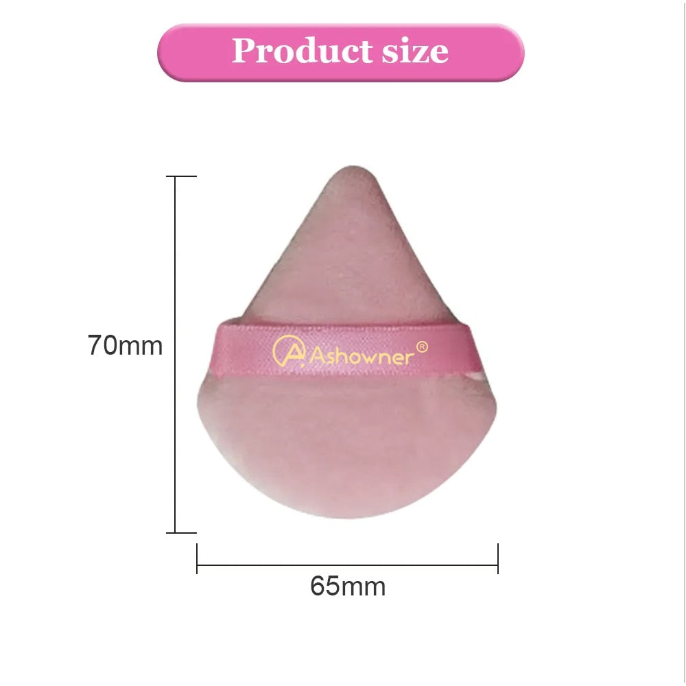 2/3/4/6Pcs Triangle Powder Puff Mini Face Makeup Sponge Cosmetics
