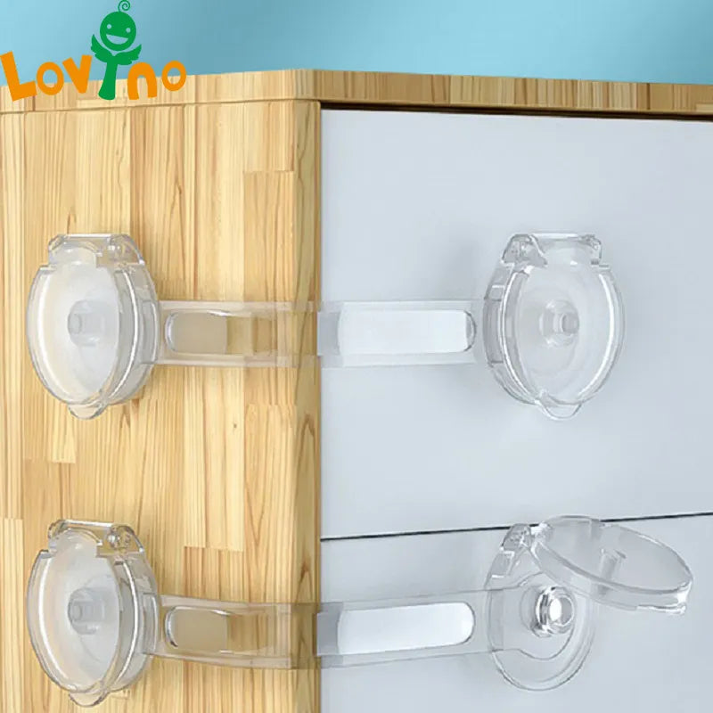 3/5Pcs Baby Cabinet Locks Strap Drawer Lock Child Anti-opening Refrigerator Lock Home