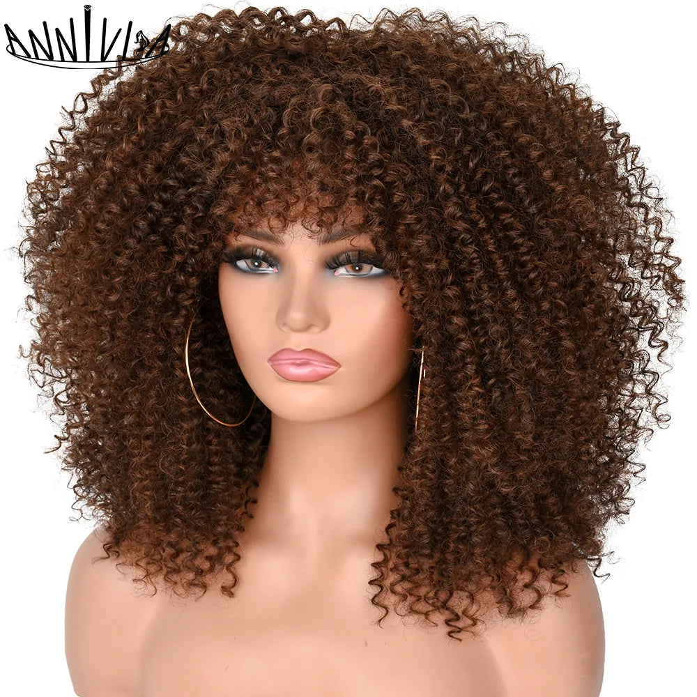 Curly Afro Wigs For Black Women