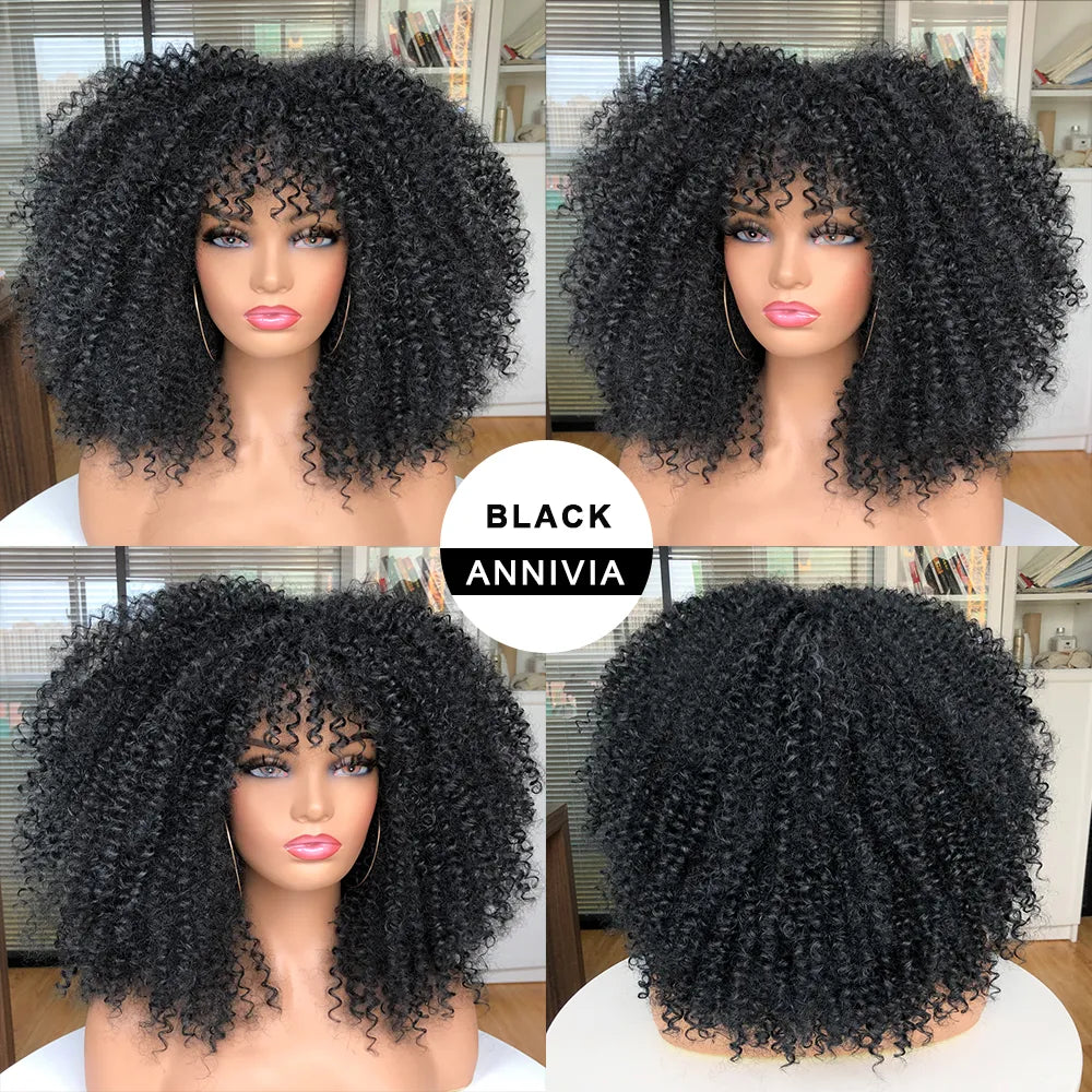 Curly Afro Wigs For Black Women